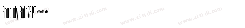 Gououdy Bold73PT字体转换